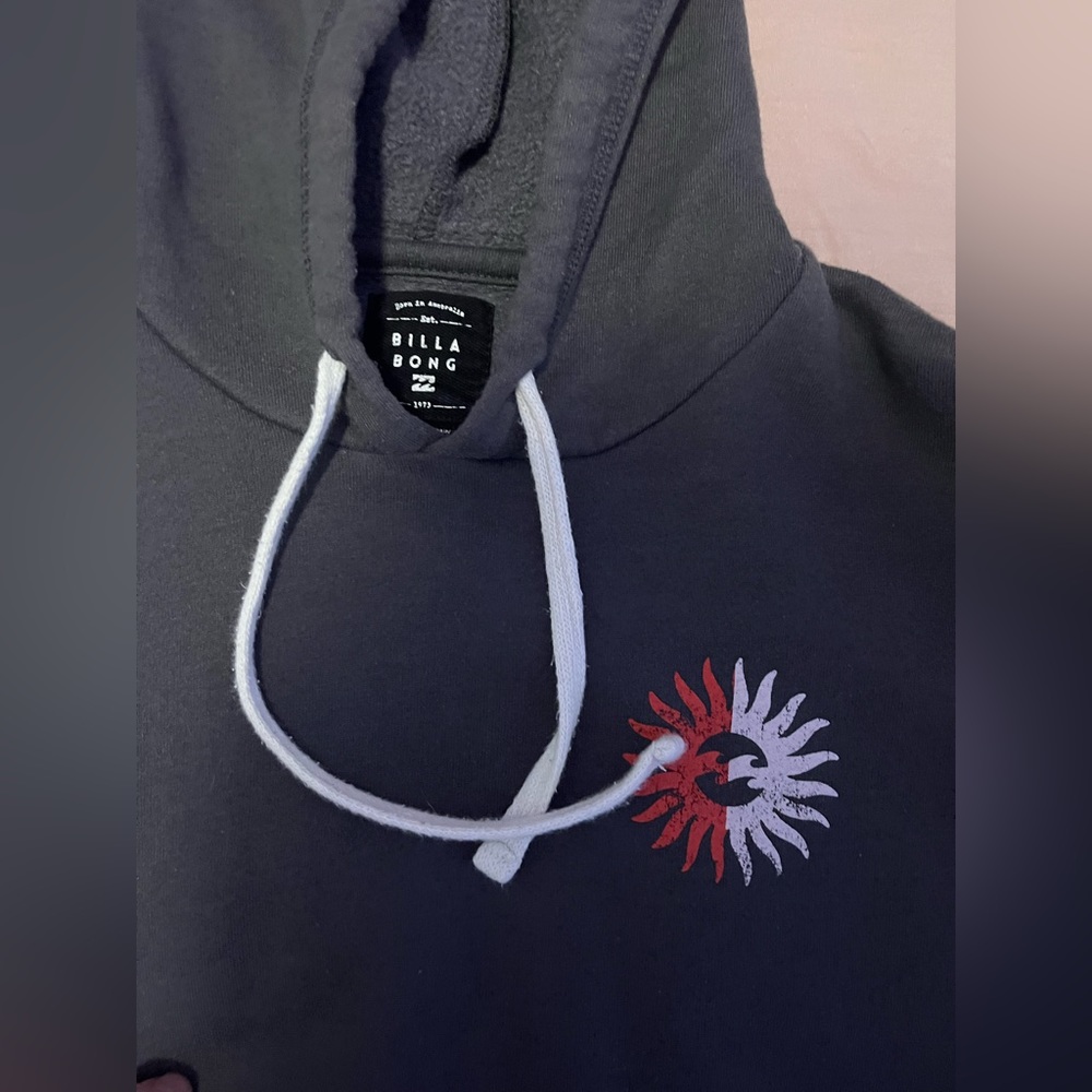 Brand new Billy bong hoodie, never worn, extra comfortable